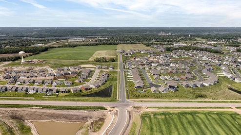 Aerial view of Amberglen by D.R. Horton