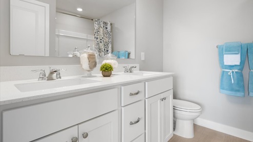 Private bathroom in the bedroom suite.
