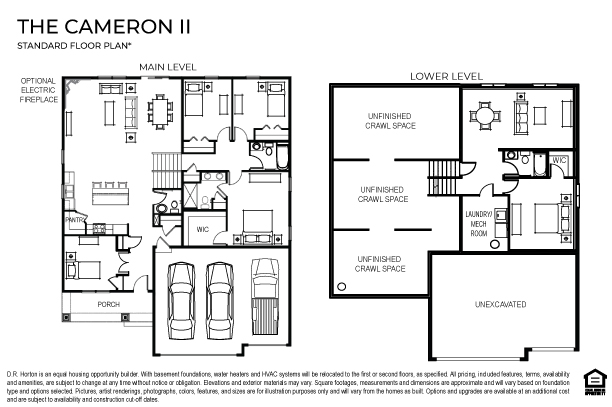 The Cameron II floor plan.