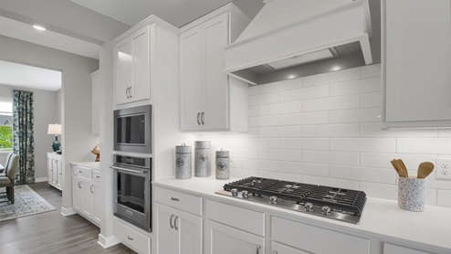 The kitchen of the Whitney plan also has a butler's pantry leading to the formal dining room.