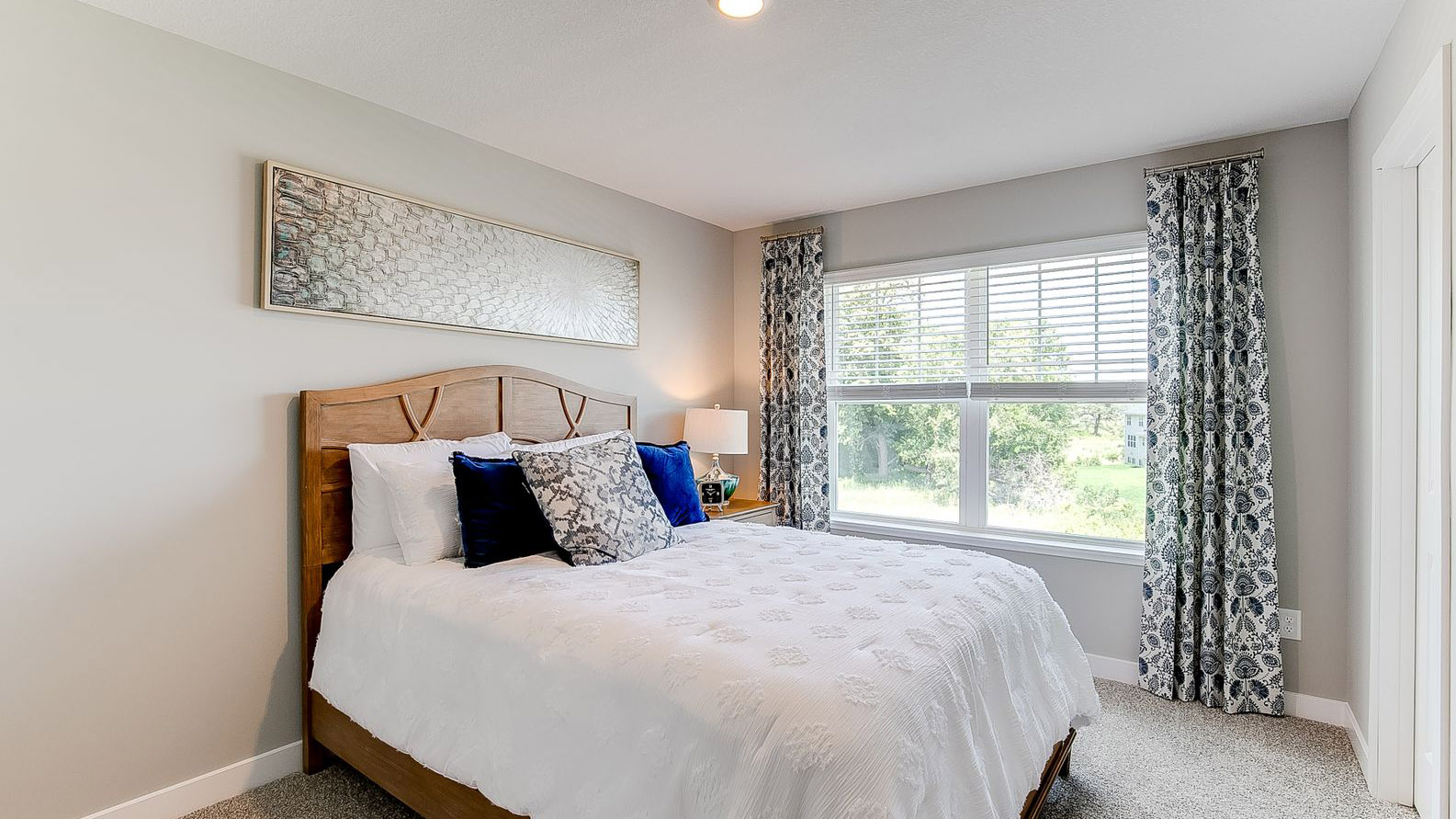 Secondary bedrooms are on the upper level.