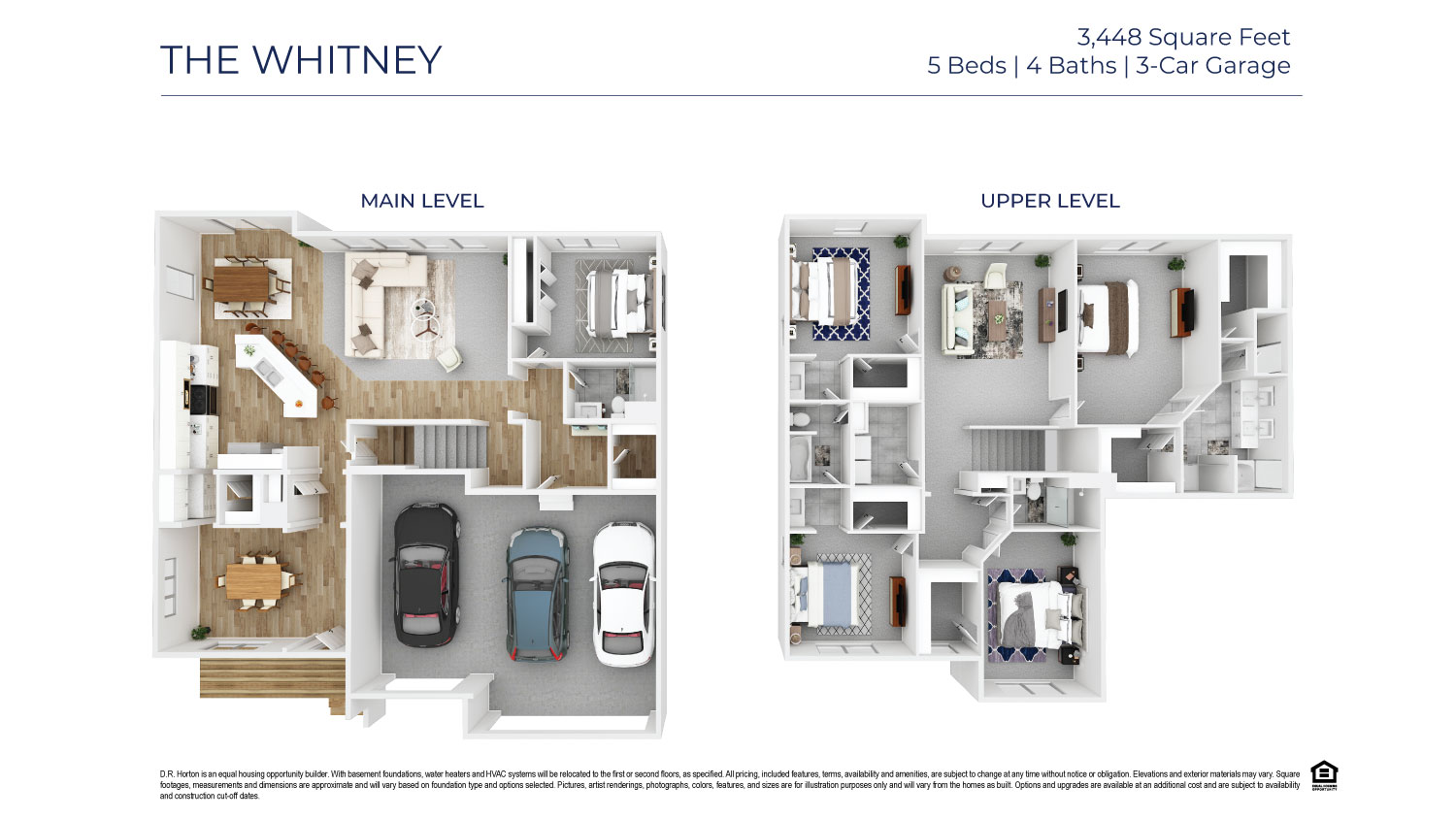 3-dimensional view of Whitney floorplan.