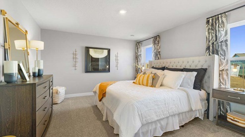 Bedroom suite with private bath and walkin closet.
