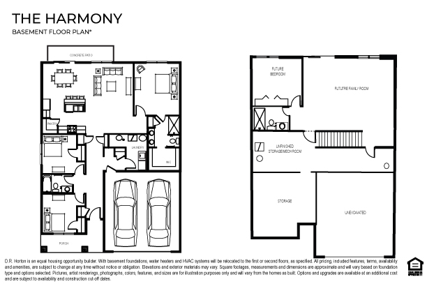 harmony one level floor plan