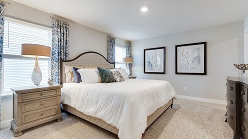 luxury bedroom suite with private bath.