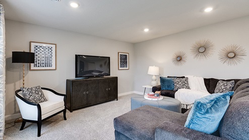 The lower level is finished with family room, bedroom and bath.