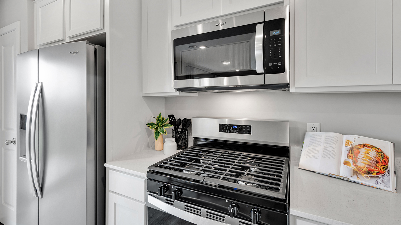 Stainless appliances.