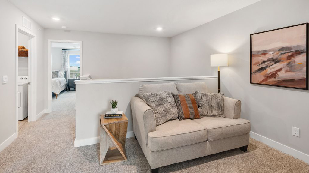 Upper level loft area.