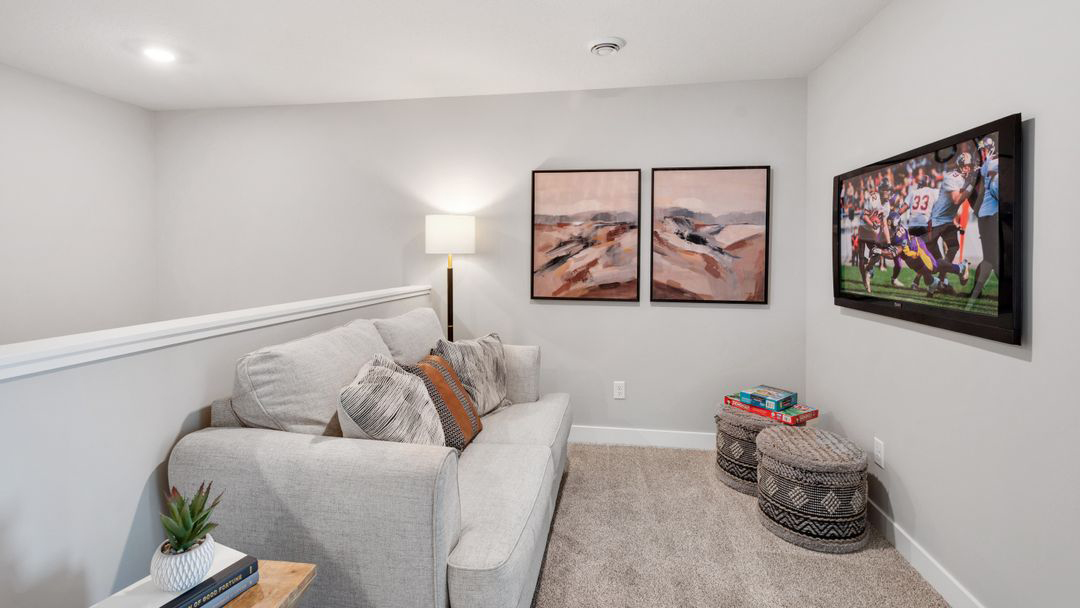 Upper level loft area.