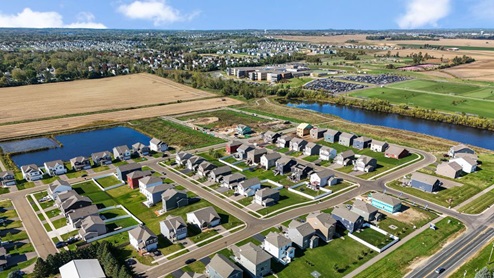 Aerial photos of Whispering Fields in Farmington, Minnesota.