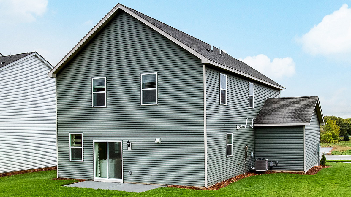 Backyard view of Elder floorplan home