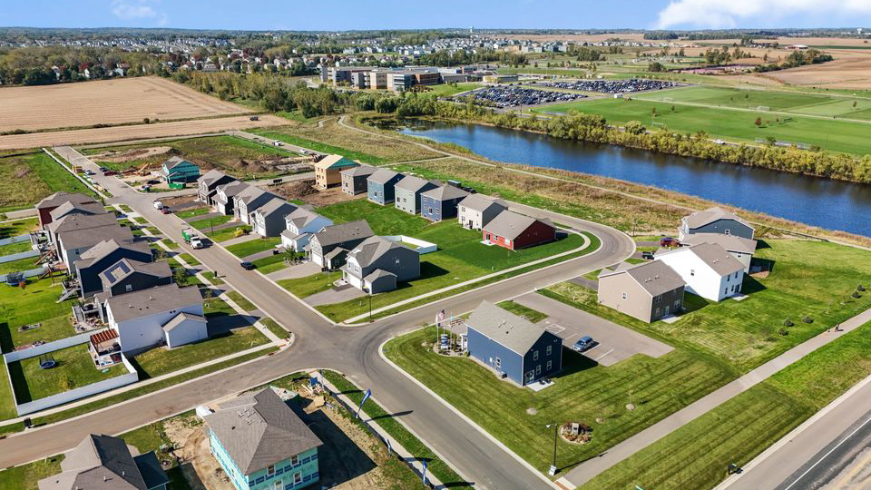 Aerial view of the community.