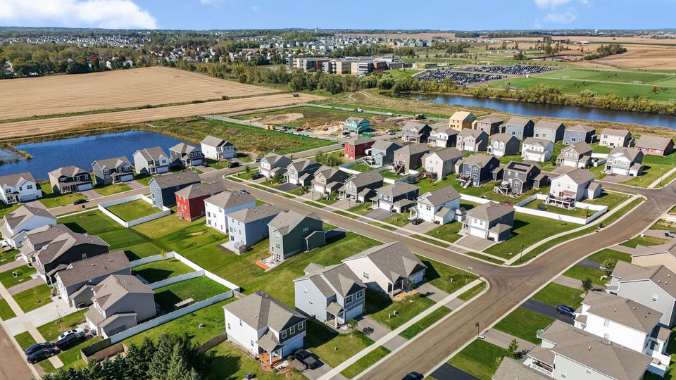 Aerial view of the community.