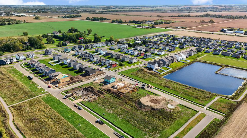 Aerial view of the community.