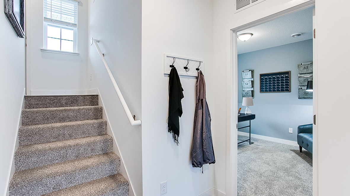 Lower level entry area.