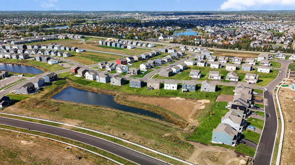 Aerial view of Brookshire by D.R. Horton