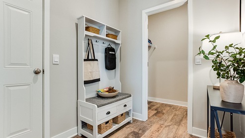 Spacious mud rooms.