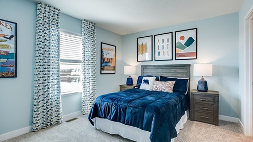 Secondary bedrooms on the upper level.