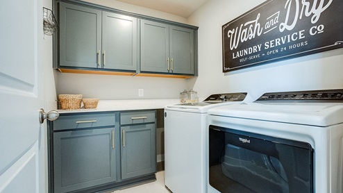 Upper level laundry.