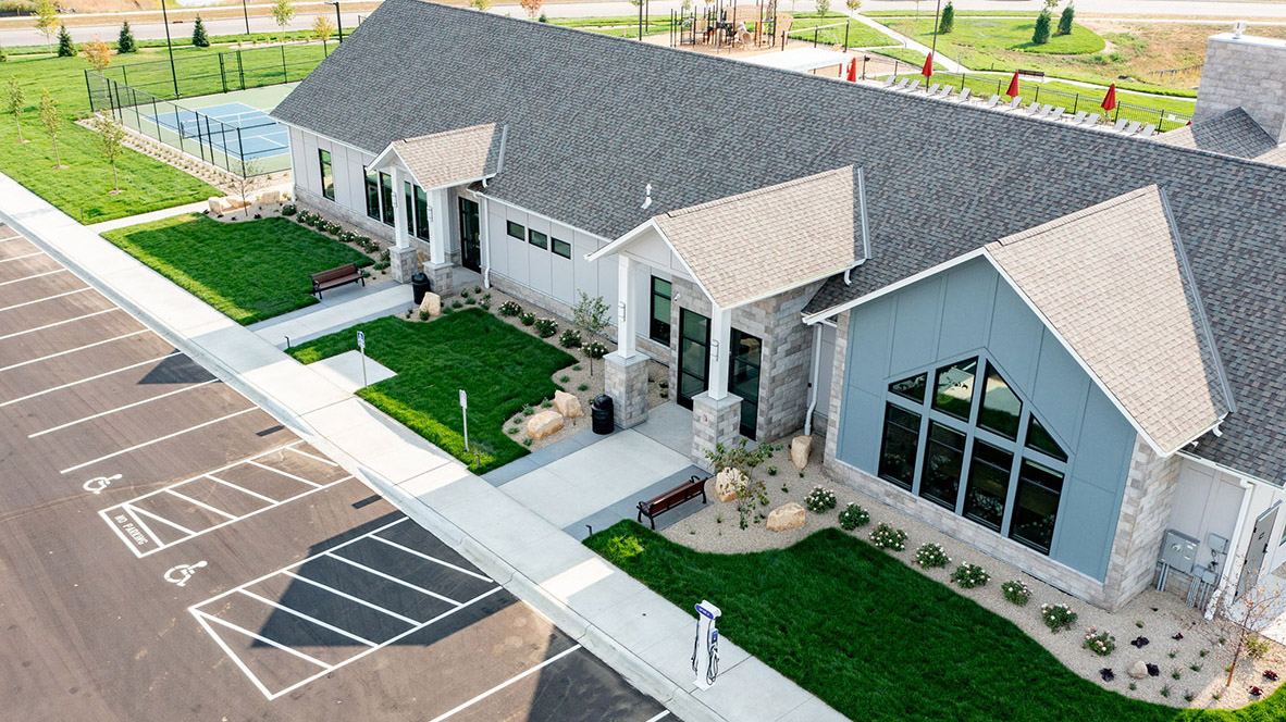 Clubhouse exterior