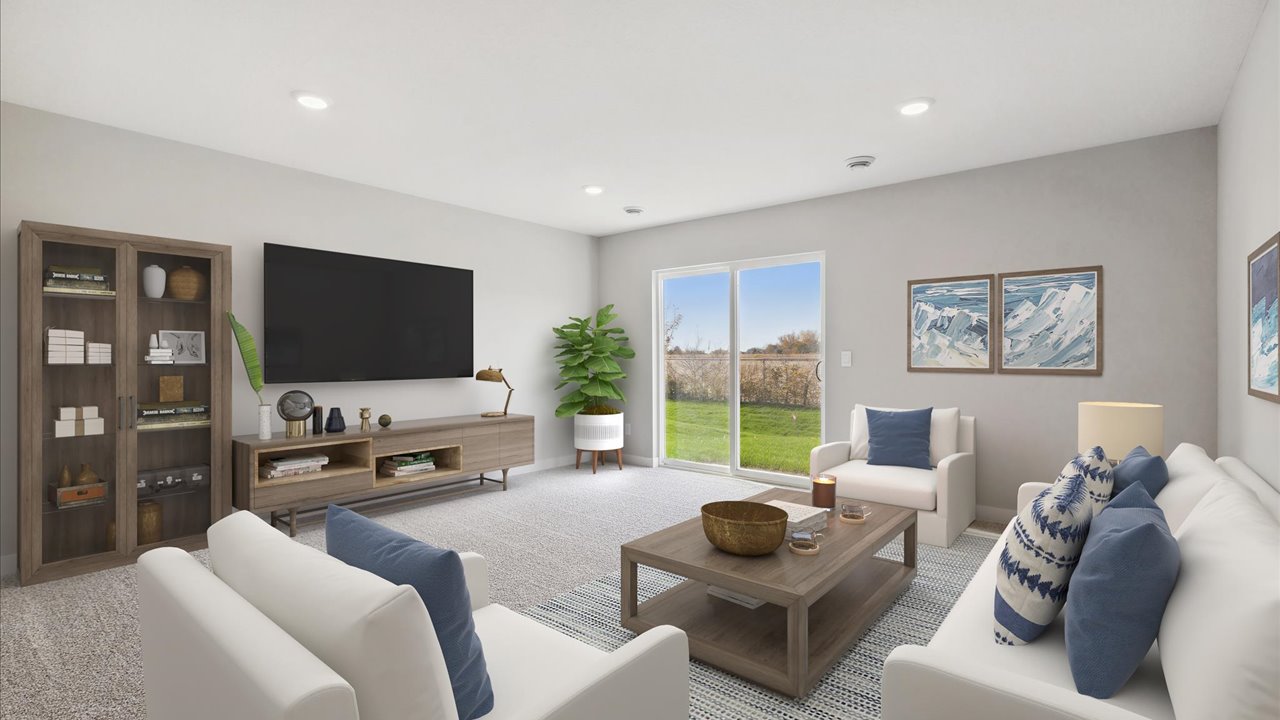 lower level living room