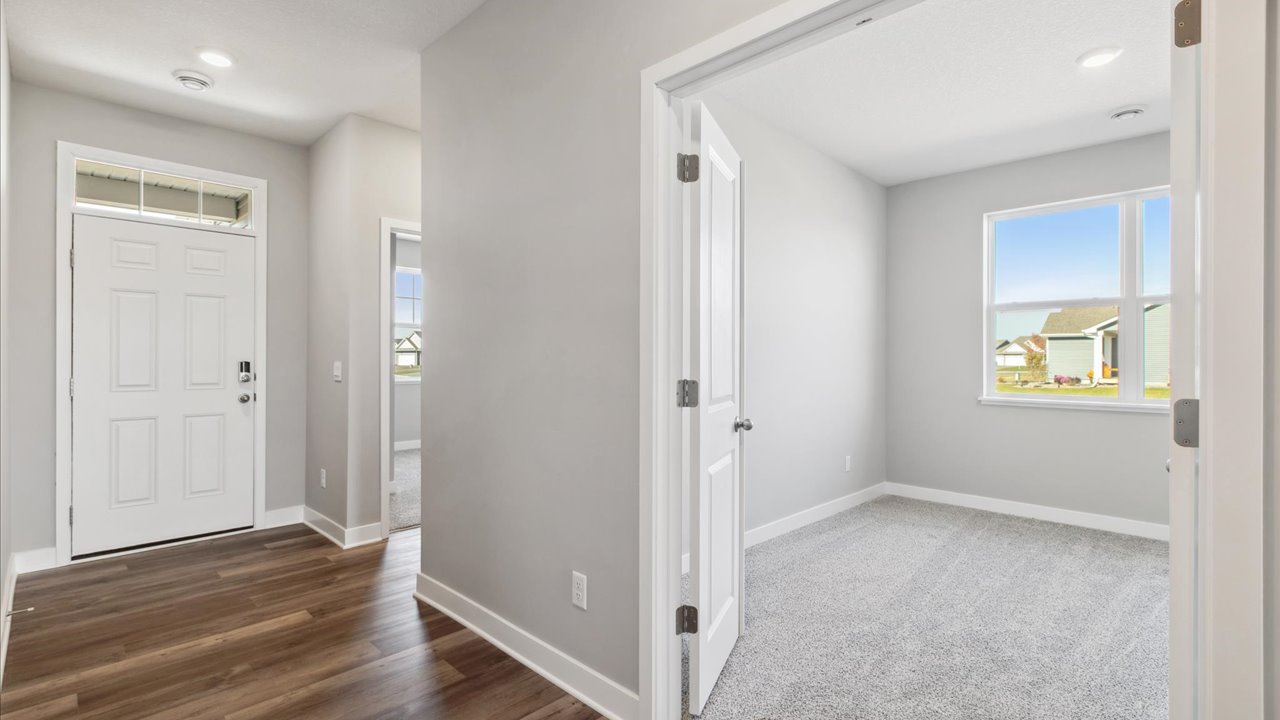 Hallway looking into bedroom