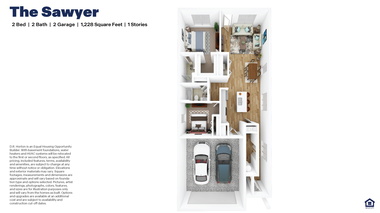 3D Sawyer floorplan