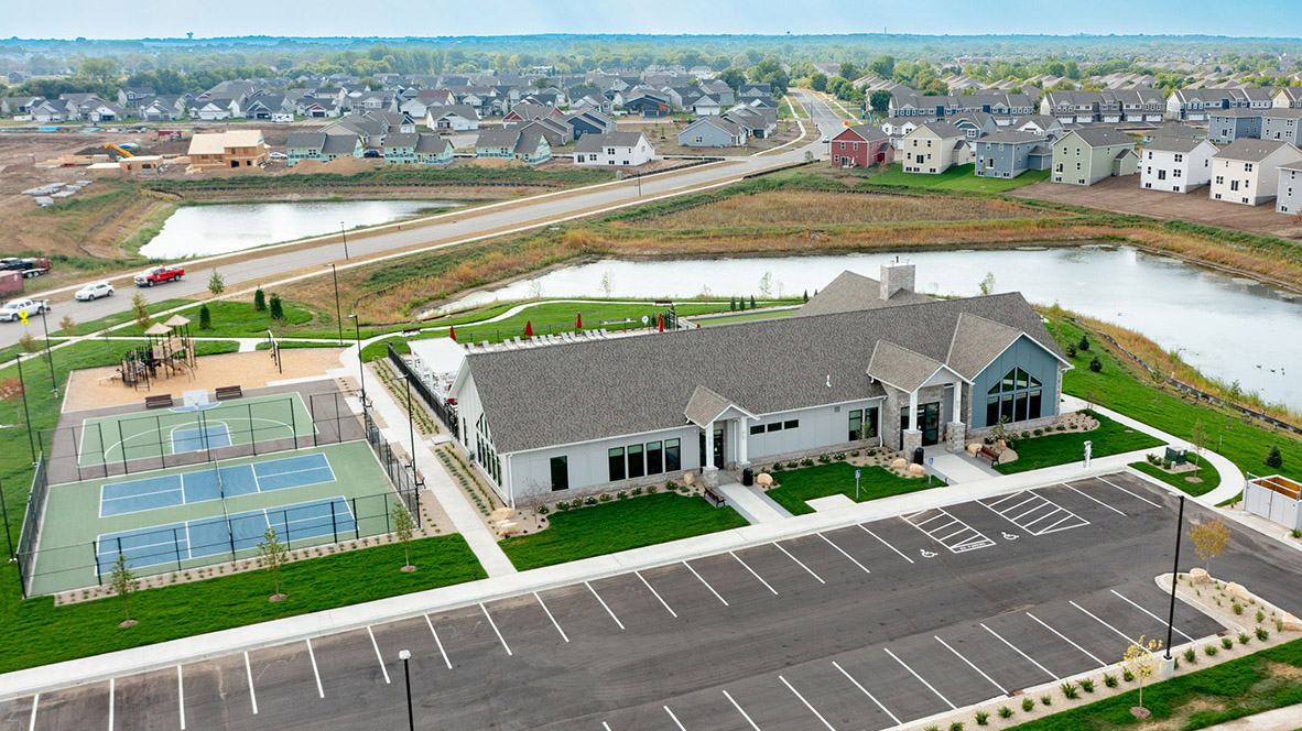 Brookshire ariel clubhouse view