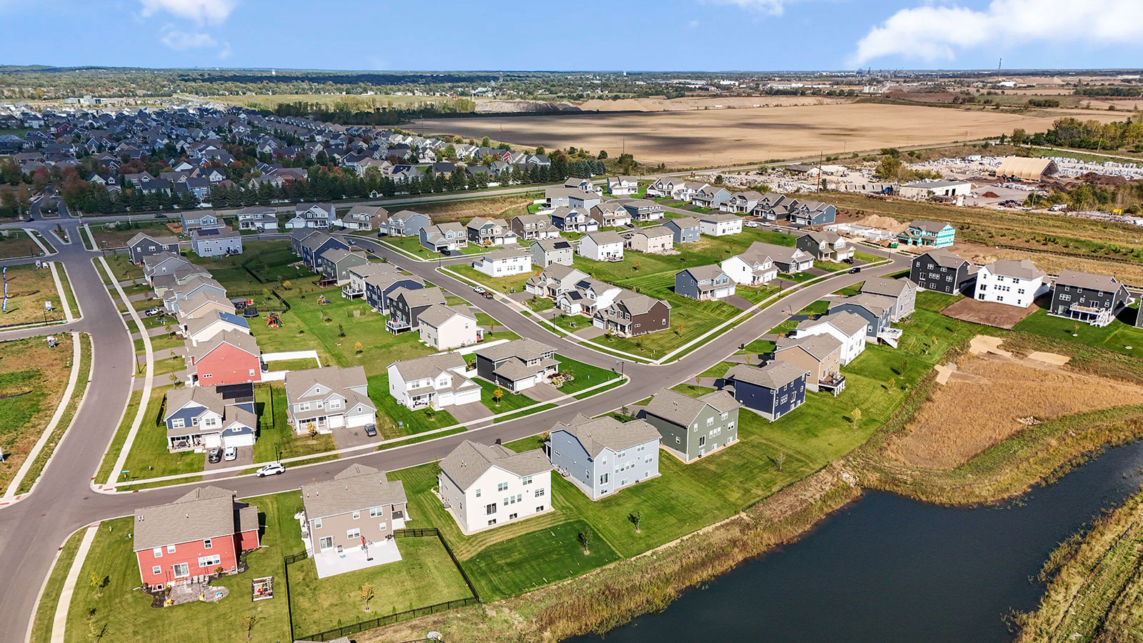 Aerial view of Brookshire by D.R. Horton