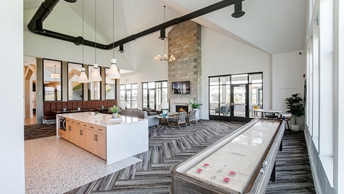 visiting social area of the clubhouse.