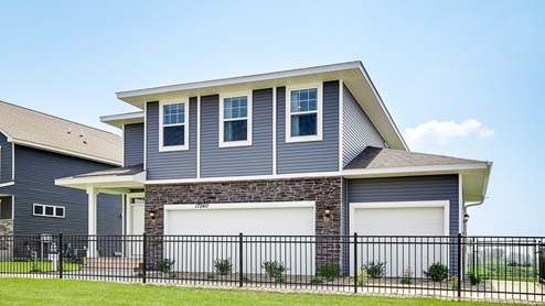 The exterior elevation of the elder plan.