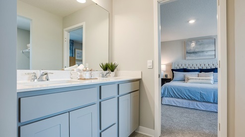 Private bath of bedroom suite.