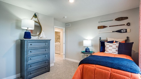 Secondary bedroom on the upper level.