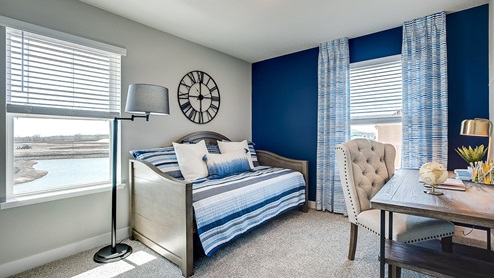 Secondary bedroom on the upper level.