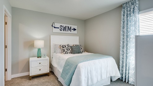 Secondary bedroom on the upper level.