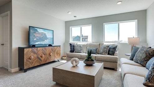 Finished lower level options are available