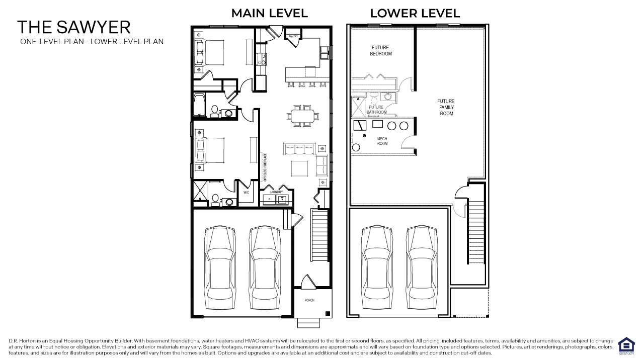 One-level floorplan available at Brookshire by D.R. Horton in Lakeville, Minnesota.