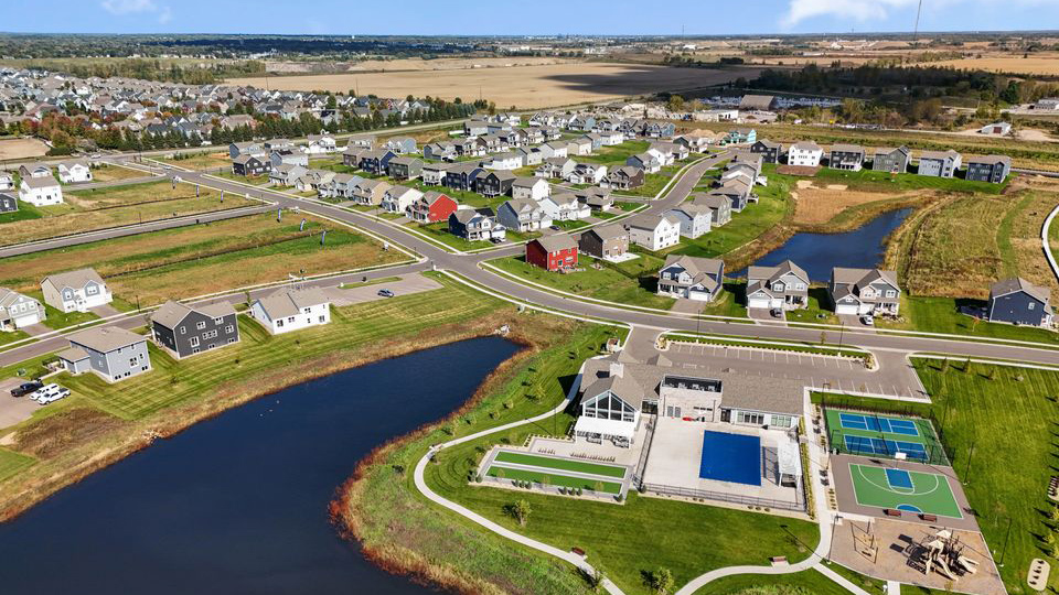 Aerial photos of Brookshire in Lakeville, Minnesota.