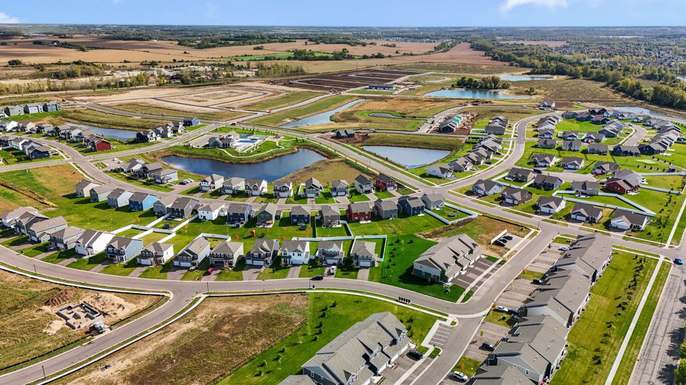 Aerial photos of Brookshire in Lakeville, Minnesota.