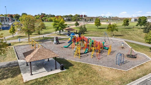 The playground at the city park.
