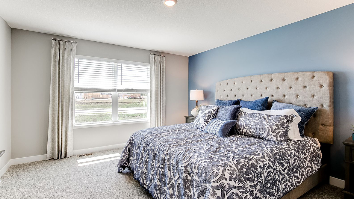 Bedroom suite with natural lighting.