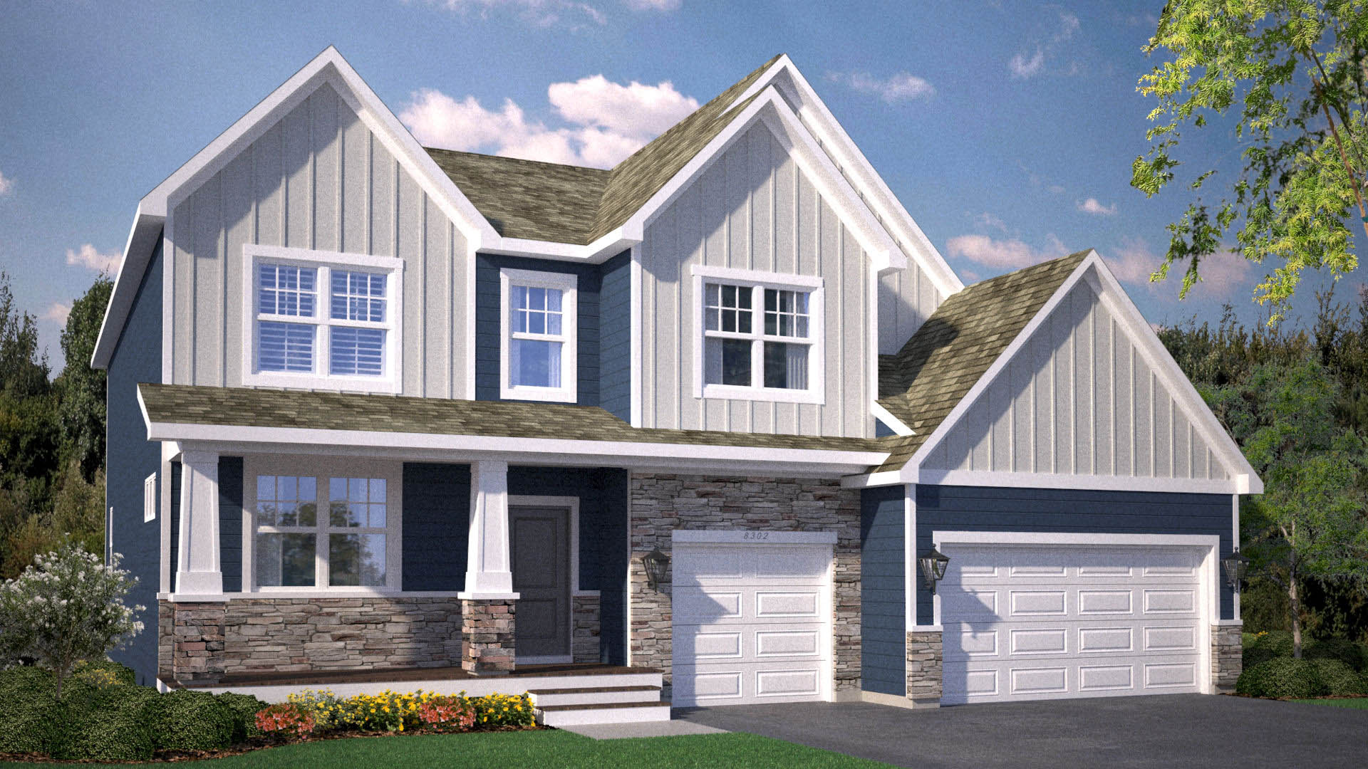 Rendering of Whitney Artisan elevation