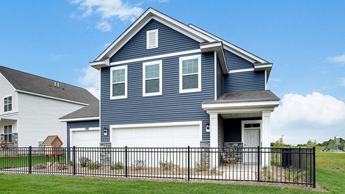 Street view of Fields of Waconia by D.R. Horton model home.