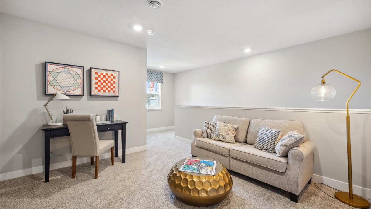 Upper level loft with living space.
