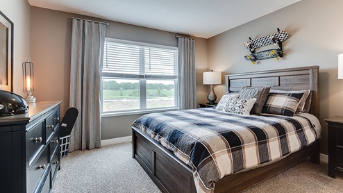 Upper level secondary bedrooms.