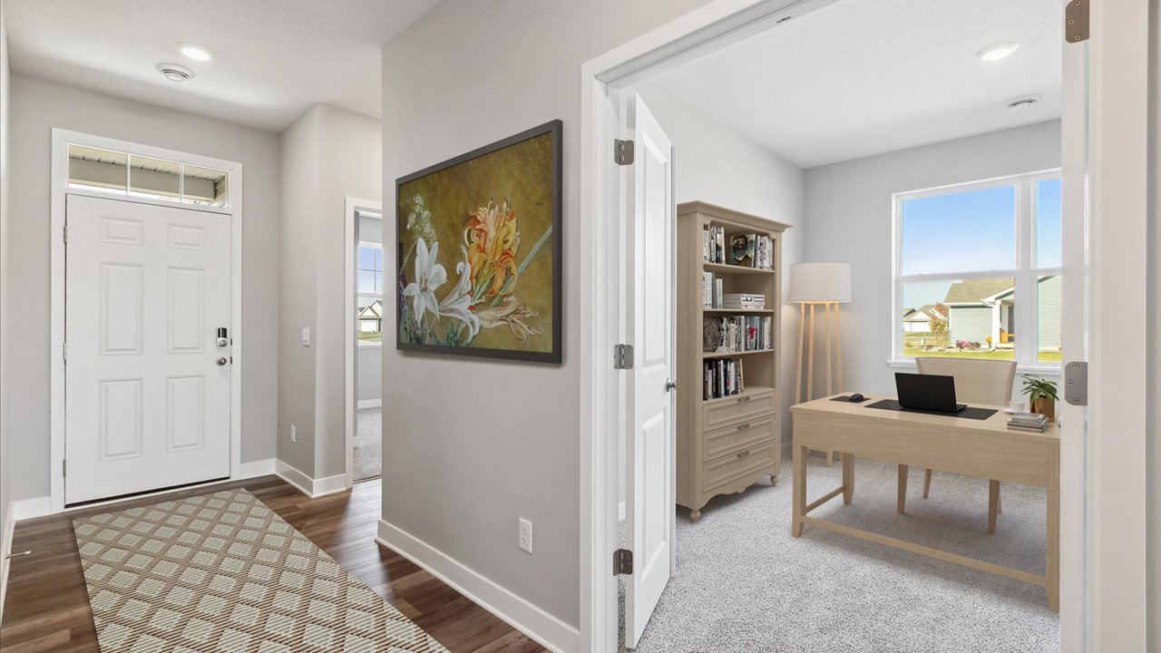 Private office space with French doors.