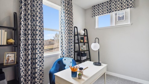 The Henley has an office space on the main level.