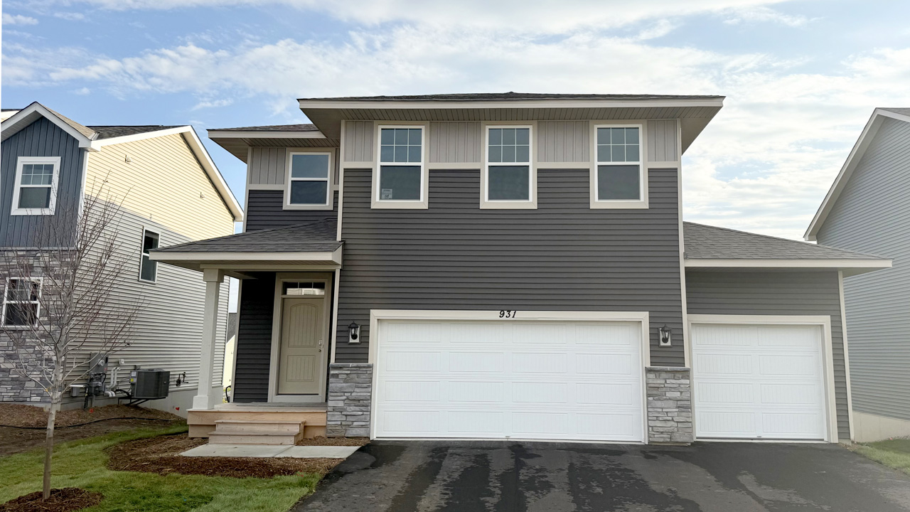 exterior elevation of the actual home.