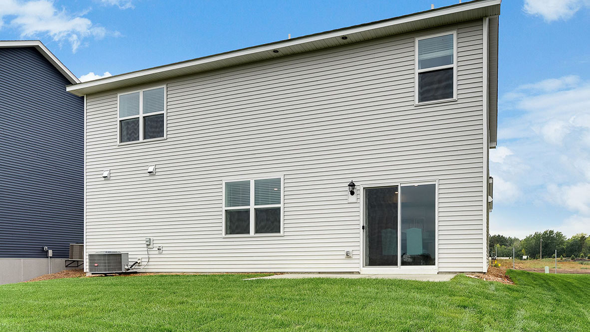 Backyard view of Hudson.