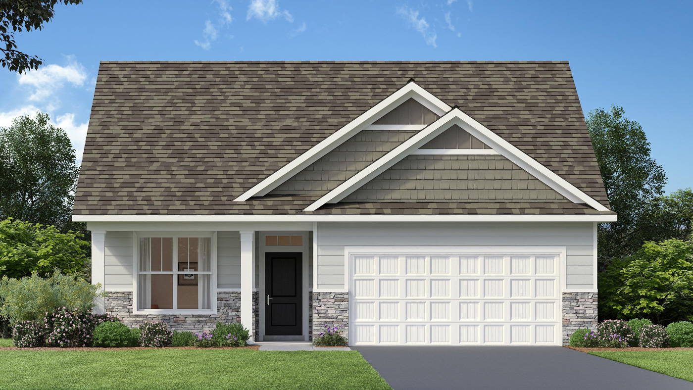 Rendering of Harmony Northern Craftsman elevation